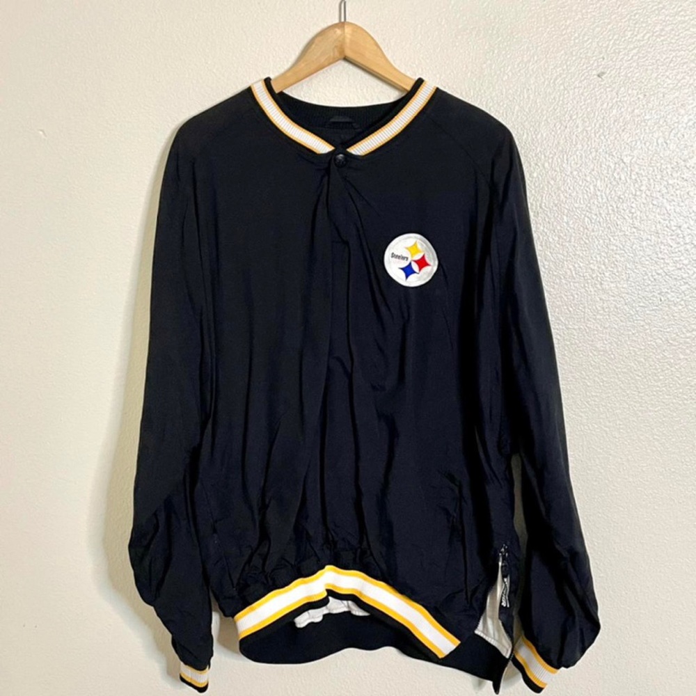 Vintage 90s Steelers NFL windbreaker Crewneck